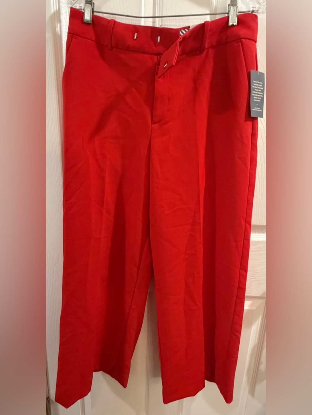 Women's Red Tailored Trousers
